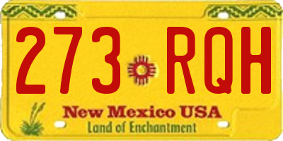 NM license plate 273RQH