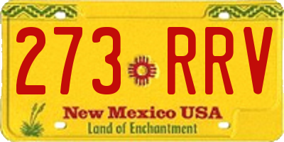 NM license plate 273RRV