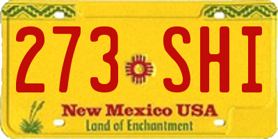 NM license plate 273SHI