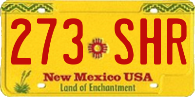 NM license plate 273SHR