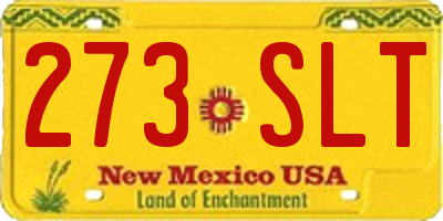 NM license plate 273SLT
