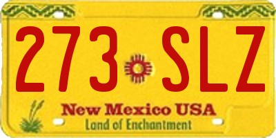 NM license plate 273SLZ