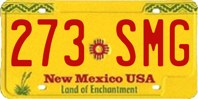 NM license plate 273SMG