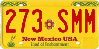 NM license plate 273SMM