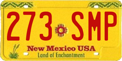 NM license plate 273SMP