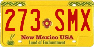 NM license plate 273SMX