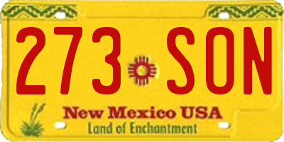 NM license plate 273SON