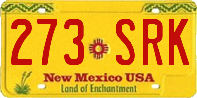 NM license plate 273SRK