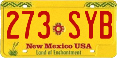 NM license plate 273SYB