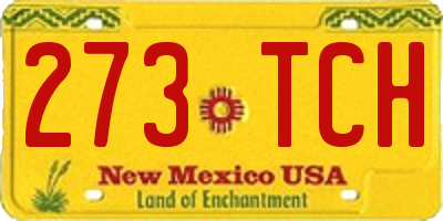 NM license plate 273TCH