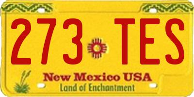 NM license plate 273TES