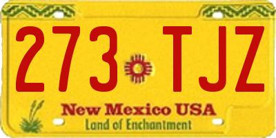 NM license plate 273TJZ