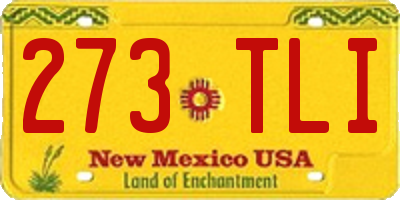 NM license plate 273TLI