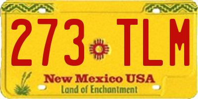 NM license plate 273TLM