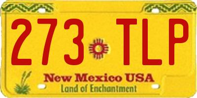 NM license plate 273TLP