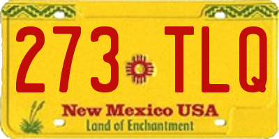 NM license plate 273TLQ