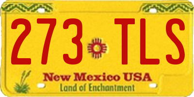 NM license plate 273TLS