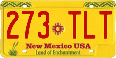 NM license plate 273TLT