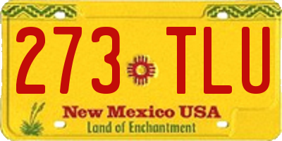 NM license plate 273TLU
