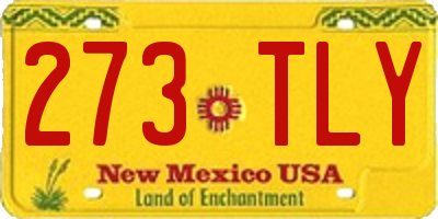 NM license plate 273TLY