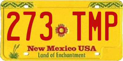 NM license plate 273TMP