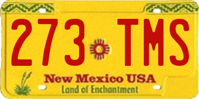 NM license plate 273TMS