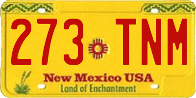NM license plate 273TNM
