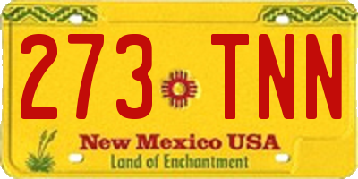 NM license plate 273TNN