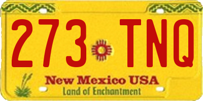 NM license plate 273TNQ