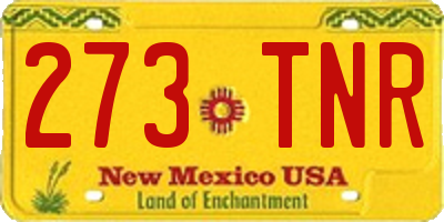 NM license plate 273TNR