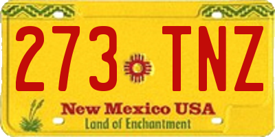 NM license plate 273TNZ