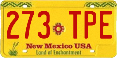 NM license plate 273TPE