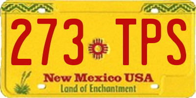 NM license plate 273TPS