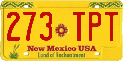 NM license plate 273TPT