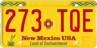 NM license plate 273TQE