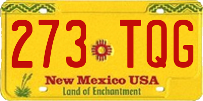 NM license plate 273TQG