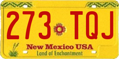 NM license plate 273TQJ