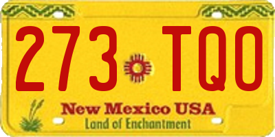 NM license plate 273TQO