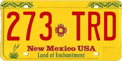 NM license plate 273TRD