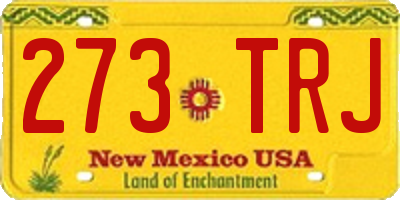 NM license plate 273TRJ