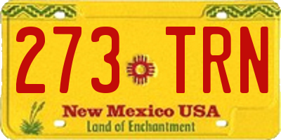 NM license plate 273TRN