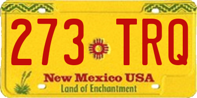 NM license plate 273TRQ