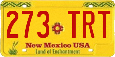 NM license plate 273TRT