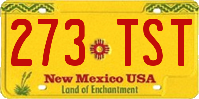 NM license plate 273TST