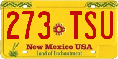 NM license plate 273TSU