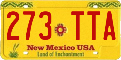 NM license plate 273TTA