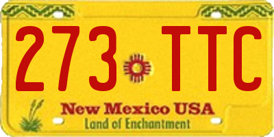 NM license plate 273TTC