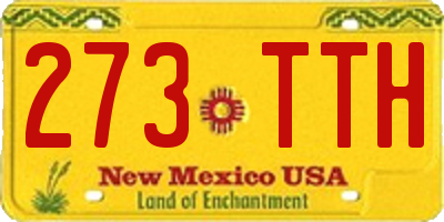 NM license plate 273TTH