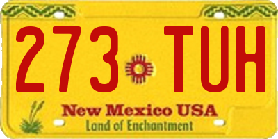 NM license plate 273TUH