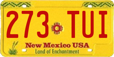 NM license plate 273TUI